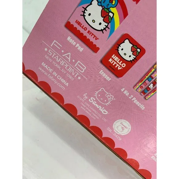 Hello Kitty by Sanrio Stationary Set 40 Pieces with Poster Included NIB - Picture 9 of 12